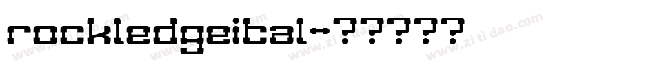rockledgeital字体转换