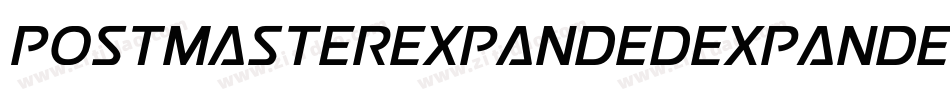 PostmasterExpandedExpanded-PeOd字体转换