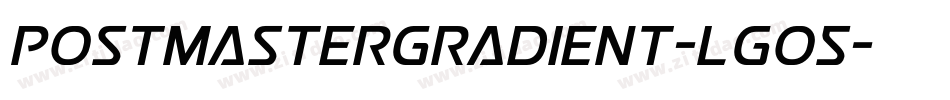 PostmasterGradient-LgO5字体转换
