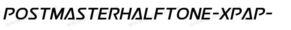PostmasterHalftone-XpAP字体转换