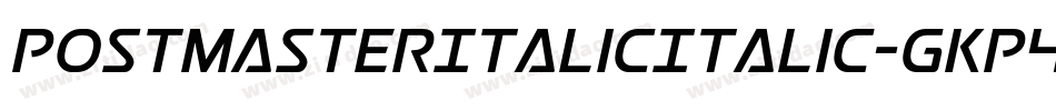 PostmasterItalicItalic-gKp4字体转换