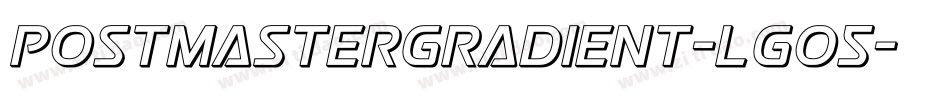 PostmasterGradient-LgO5字体转换