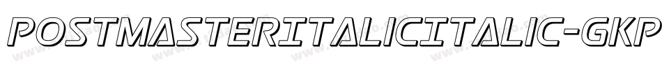 PostmasterItalicItalic-gKp4字体转换