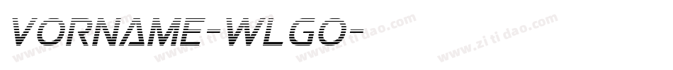 Vorname-WLgO字体转换