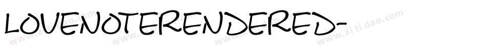 LoveNoteRendered字体转换