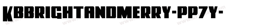 Kbbrightandmerry-pp7y字体转换
