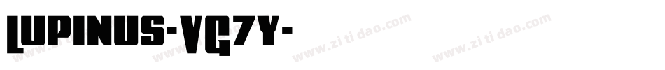 Lupinus-VG7y字体转换