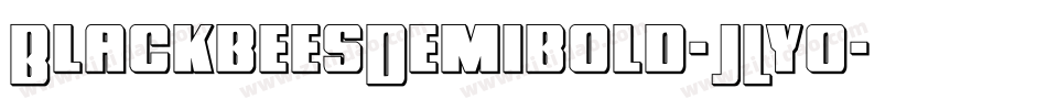 BlackbeesDemibold-JLyo字体转换