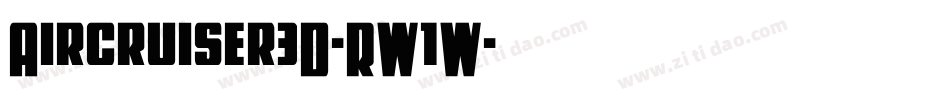 Aircruiser3D-RW1W字体转换