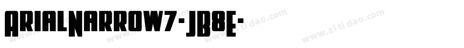 ArialNarrow7-JB8E字体转换