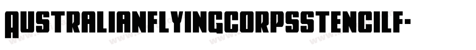 Australianflyingcorpsstencilf-EG1W字体转换