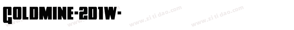 Goldmine-2d1w字体转换