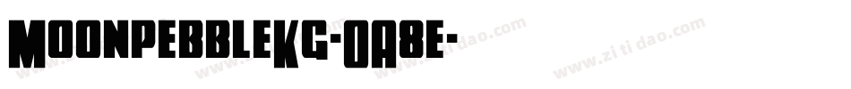 MoonpebbleKg-OA8e字体转换