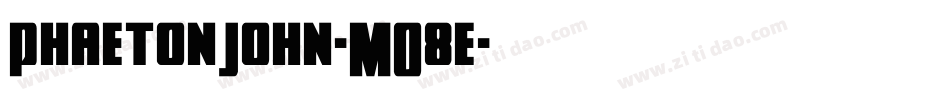PhaetonJohn-MO8e字体转换
