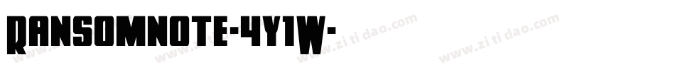Ransomnote-4y1W字体转换