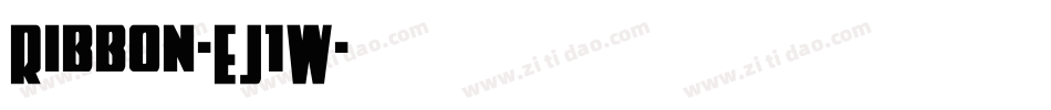 Ribbon-EJ1W字体转换