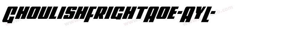 GhoulishFrightAoe-AyL字体转换