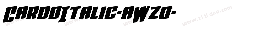 CardoItalic-aWzo字体转换