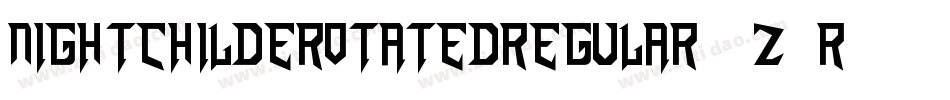 NightchildeRotatedRegular-3z9rp字体转换