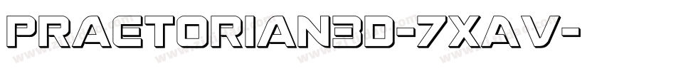 Praetorian3D-7xAV字体转换