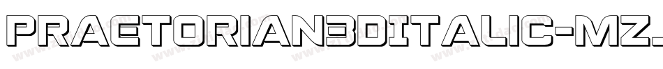 Praetorian3DItalic-mzJ9字体转换