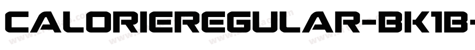 CalorieRegular-BK1B字体转换