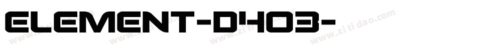 Element-D4O3字体转换
