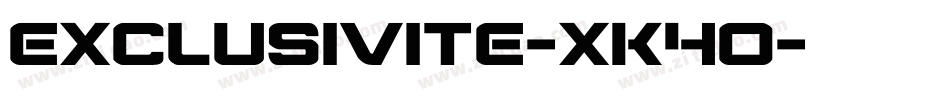 Exclusivite-xK4O字体转换 Exclusivite-xK4O字体转换
