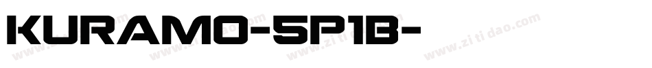 Kuramo-5p1B字体转换 Kuramo-5p1B字体转换