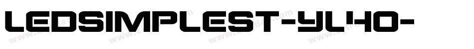 LedSimpleSt-YL4o字体转换