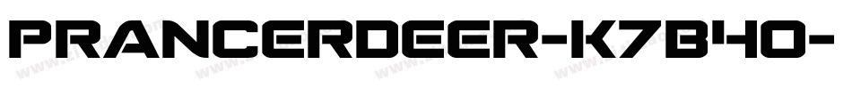 PrancerDeer-K7B4o字体转换