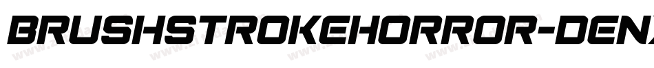BrushstrokeHorror-dEnX字体转换