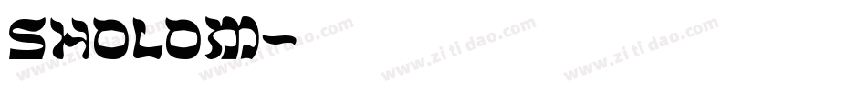 sholom字体转换