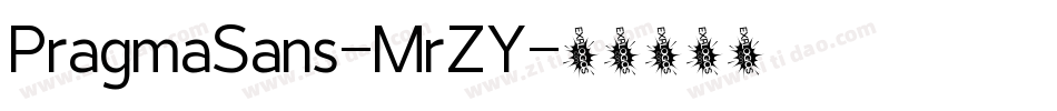 PragmaSans-MrZY字体转换