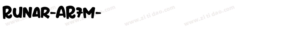 Runar-AR7m字体转换