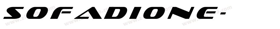Sofadione字体转换