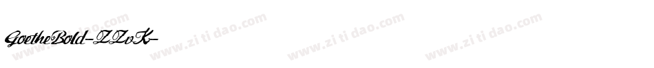 GoetheBold-ZZvK字体转换
