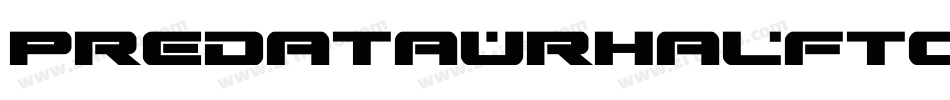 PredataurHalftoneItalic-AB3A字体转换