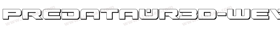 Predataur3D-WEvO字体转换
