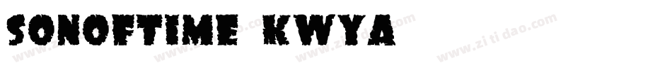 Sonoftime-KwYA字体转换