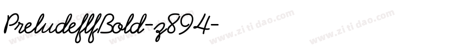 PreludeflfBold-z894字体转换