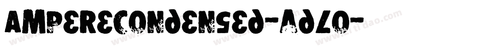AmpereCondensed-adlo字体转换