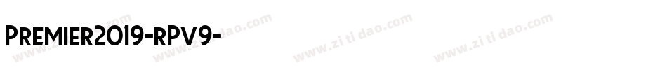 Premier2019-rPv9字体转换
