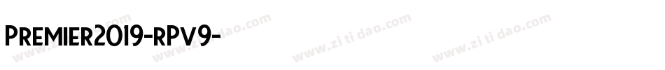 Premier2019-rPv9字体转换