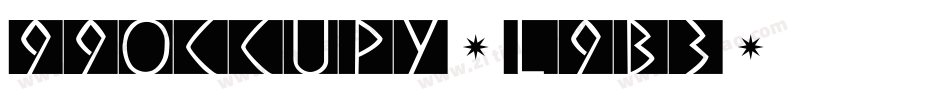 99Occupy-L9B3字体转换
