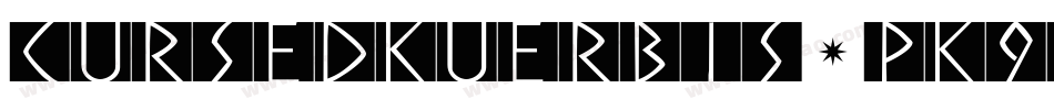 Cursedkuerbis-PK9B字体转换