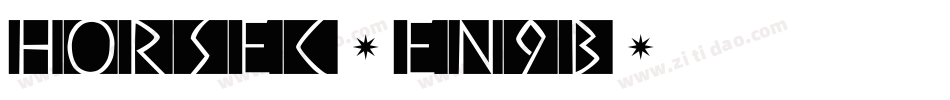 Horsec-en9B字体转换