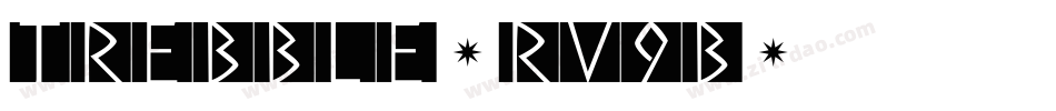 Trebble-rv9B字体转换