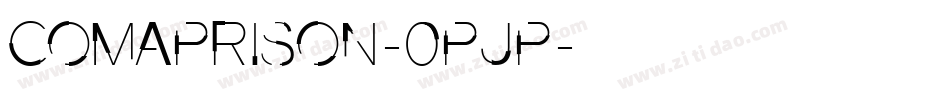Comaprison-0pjP字体转换