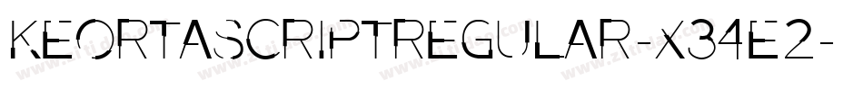 KeortaScriptRegular-X34E2字体转换